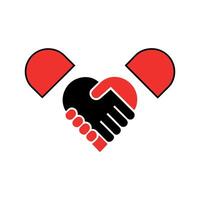 Unity Handshake Symbols vector