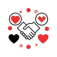 Handshake Harmony Graphics vector