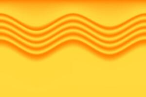 Orange background with wavy lines vector