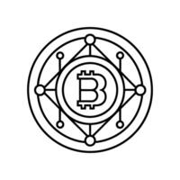 Crypto Coin Illustrations and Icon Set vector