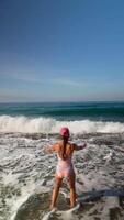 An Exciting and Joyful Day at the Beach Lots of Fun and Adventure in the Waves and Sunshine video