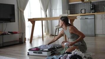 Packing a Suitcase for Travel Being Organized and Efficient for an Enjoyable Journey video