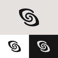 The combination logo of the Eye object and the letter S is suitable for the optical industry or other businesses vector