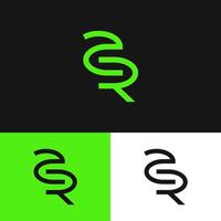 AR letters to create a strong and impressive monogram design logo vector