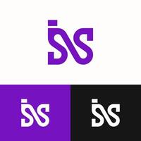 Combination of the Camera image logo and the letters NS for the photography industry vector
