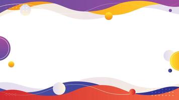 Colorful Abstract Background with Gradient Wave Element. Template use for banner, cover, poster, wallpaper, design with space for text vector
