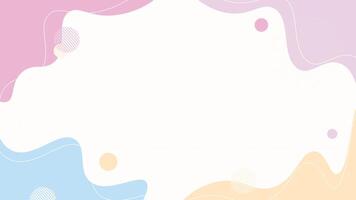 Flat design abstract background. Modern abstract background with lines, waves and shapes. Abstract smooth wave colourful background. Cute abstract modern background vector