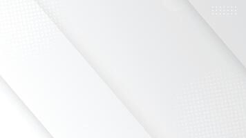 White abstract paper background. Modern halftone white and grey background. Design decoration concept for web layout, poster, banner vector