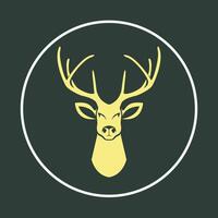 Head deer trendy artwork marvelous abstract illustration colorful useful design vector
