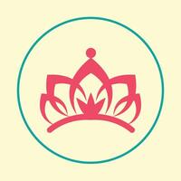Crown trendy artwork wonderful abstract illustration colorful useful design vector