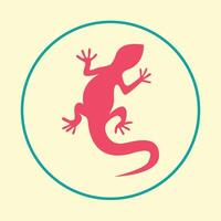 Lizard trendy artwork wonderful abstract illustration colorful useful design vector