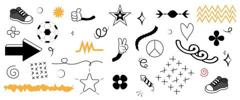 A Large Set of Hand-Drawn Images for Design vector