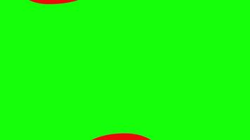 Colorful set of horizontal split transition seamless loop on green screen background video