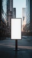 Signboard sharp rounded mockup white and black frame for story background photo