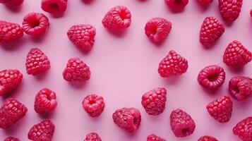 Raspberry fruit organic botanical harvesting copy space blank center circular arrangement photo