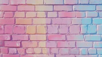 Brick pink pastel wall pattern block stone arrangement rustic light background photo