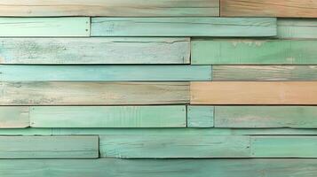 Pastel green vintage wooden plank wall pattern surface structure building photo