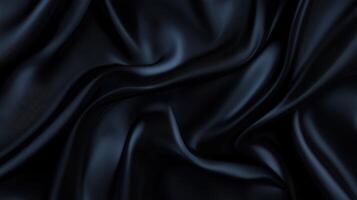 Black satin fabric background photo