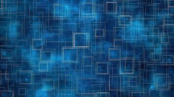 Abstract blue squares background with squares photo