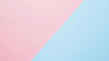A pink and blue background with a white and blue triangle photo