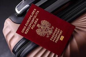 International passport of a citizen of Poland photo