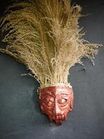 Traditional handcrafted masks souvenir photo