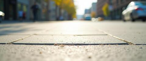 Close Up of Pavement in the City photo