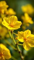 Close-up of a Bright Yellow Flower Blooming in Nature photo