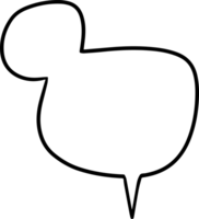 uma branco discurso bolha com uma discurso bolha dentro a meio png