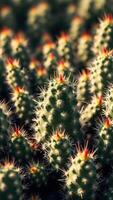 Close-up of a prickly pear cactus photo