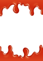 A black and red frame with a hole in it png