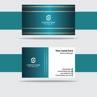 Modern Minimalist Business Card Design for Professional Branding vector
