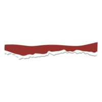 A red and white striped piece of paper png