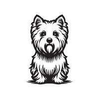 West highland terrier dog logo vector