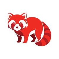 Red panda illustration vector
