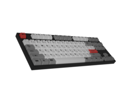 A computer keyboard with red and white keys png