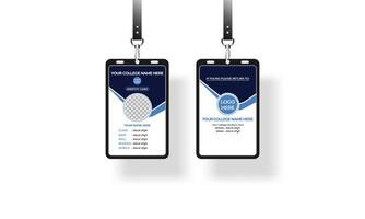 Clean and modern id card design template. vector