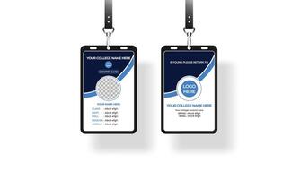 Creative clean and modern Identity card design template. vector