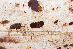 Rusty Grunge Texture with Scratches and Stains on Weathered Surface photo