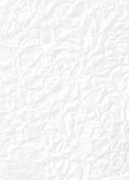 White crumpled paper texture with deep folds, perfect for use as a background or design overlay. photo