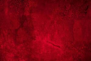 Dark Red Textured Grunge Background with Subtle Cracks and Rough Patterns photo