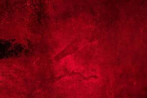 Dark Red Textured Grunge Background with Subtle Cracks and Rough Patterns photo