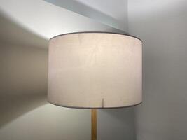Floor Lamp with White Shade photo