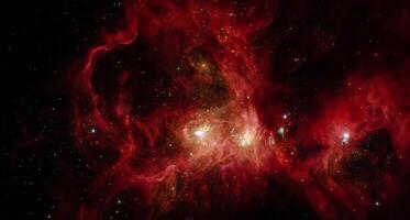 Glowing Nebula and Space Background - NASA Image photo
