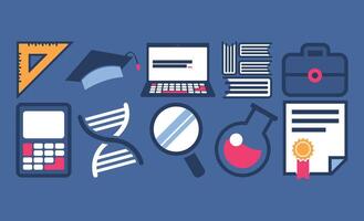 Essential Icons for School and University vector