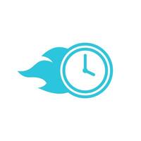 Time speed icon. Isolated on white background. From blue icon set vector