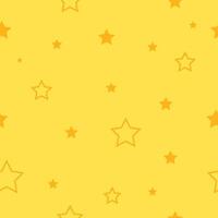 Stars seamless pattern, endless texture background vector