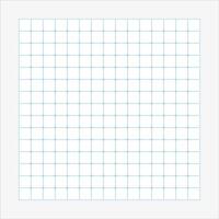 Square grid with lines. Notebook paper sheet, school math sheet vector