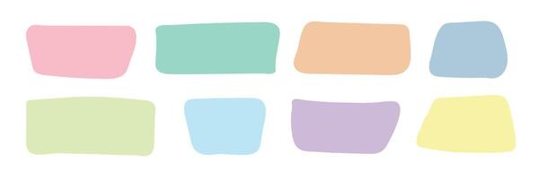 Abstract blob shape figure set. Amoeba, organic bubble liquid. Irregular rectangle varios form vector