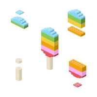 Making ice cream in isometry. vector